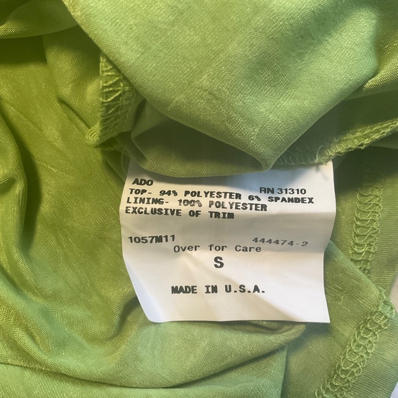 Vintage IZ byer Brat Green Halter Top Size S - Picture 5 of 7